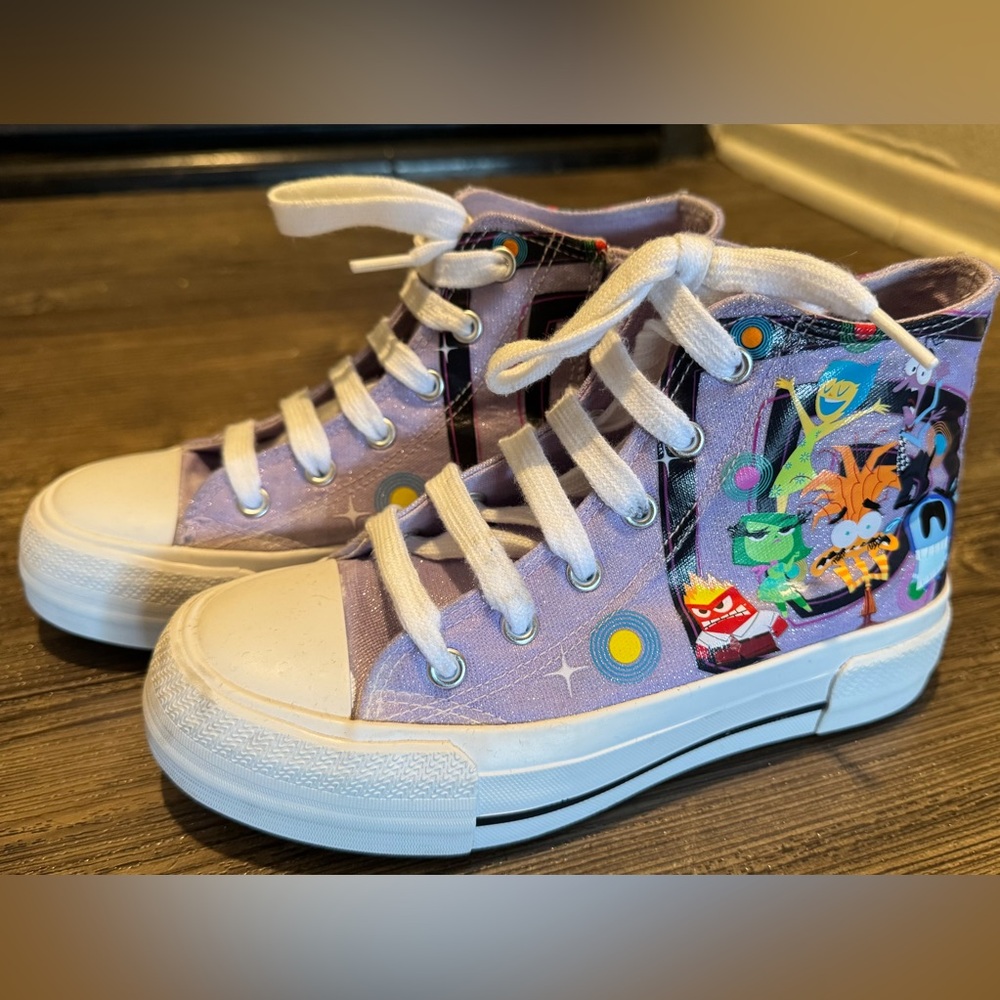 Disney/Pixar Inside Out 2 Kids’ High-Top Purple Sneakers